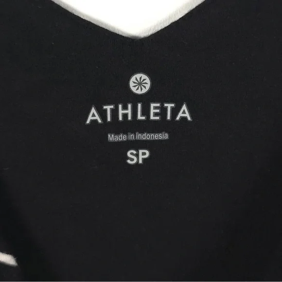 ATHLETA Santorini Striped VNeck Sleeveless Tank Mini Dress Modal/Spandex Size SP - Picture 5 of 9